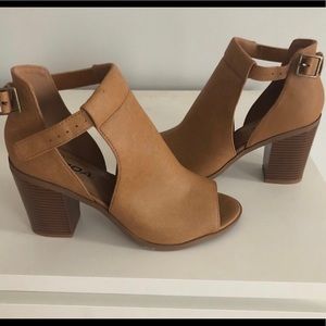 Soda Peep Toe Booties